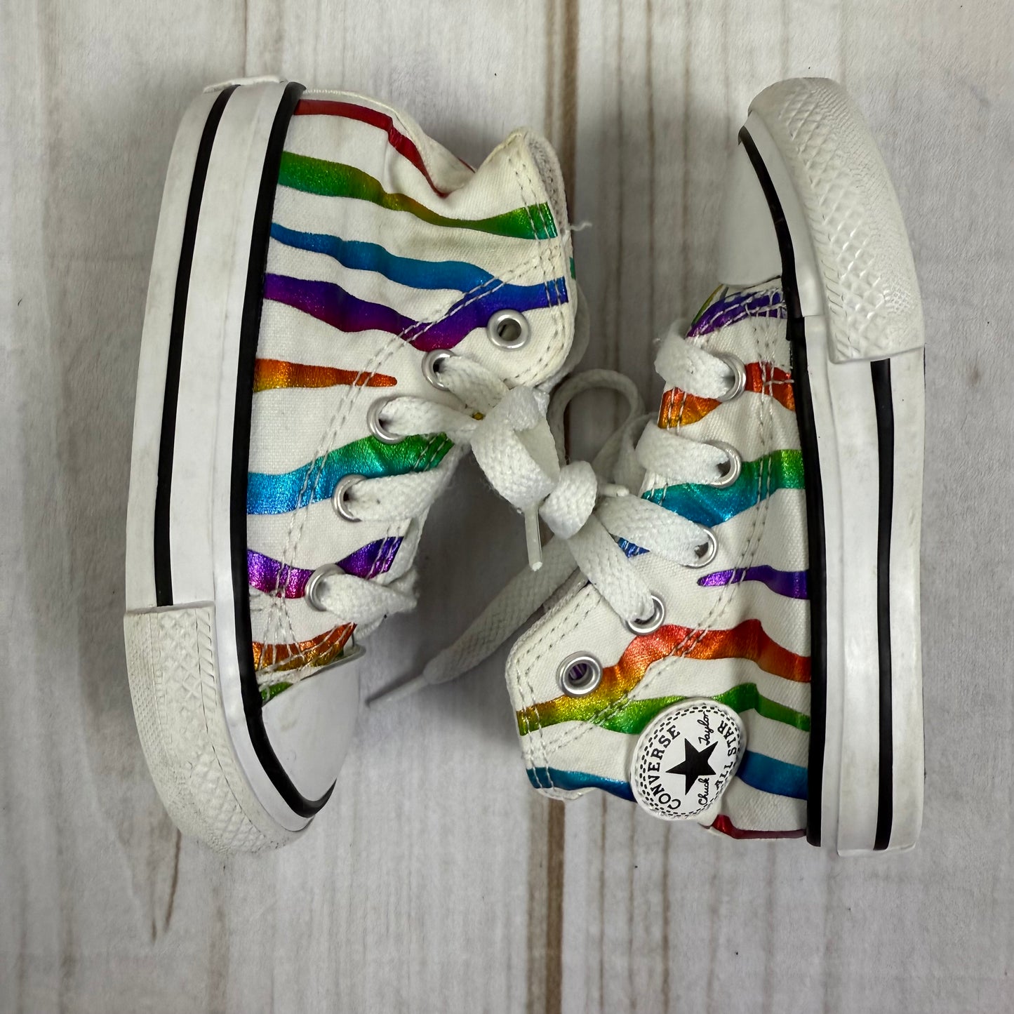 converse all star zebra high tops 5C