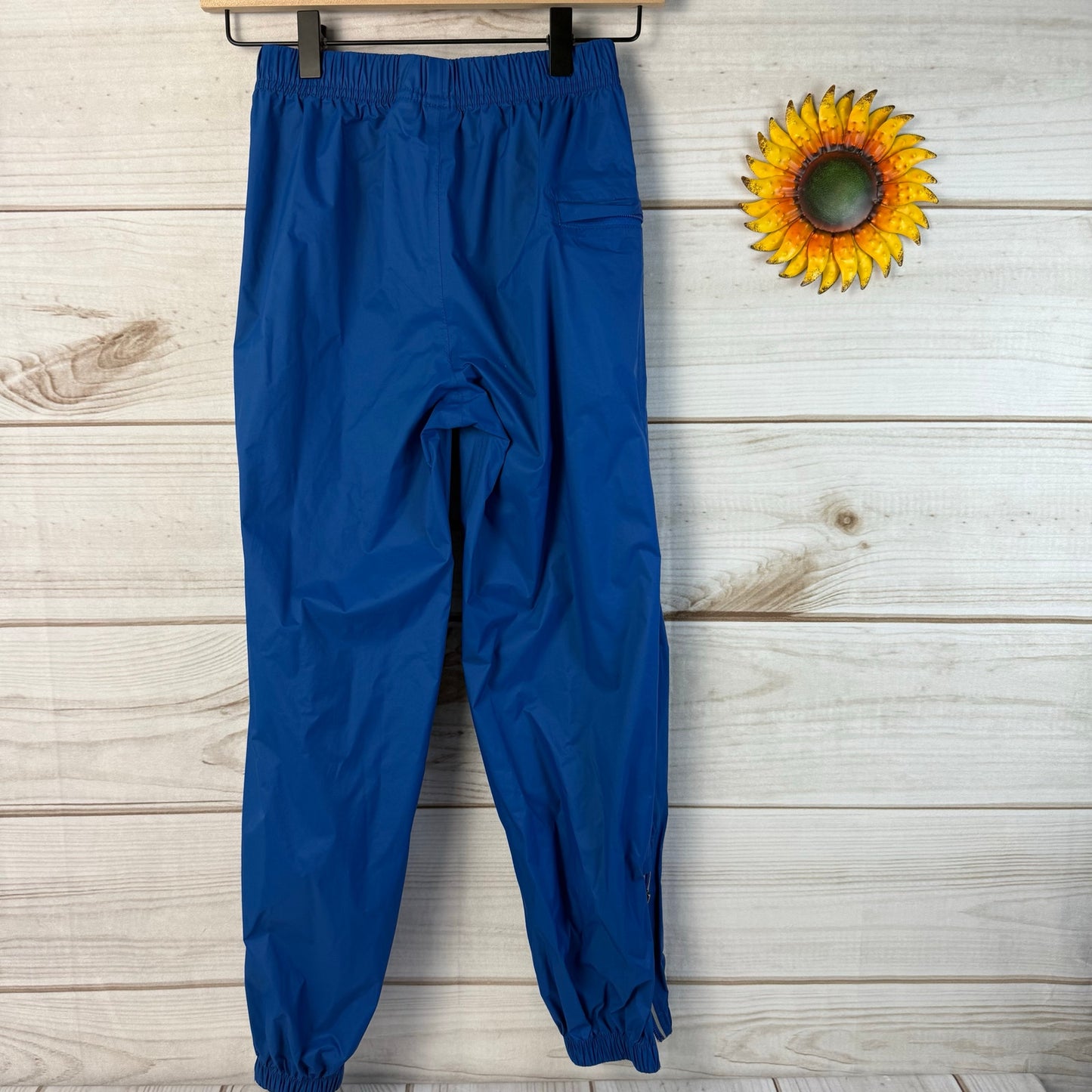 hanna andersson waterproof packable rain pants 130/8