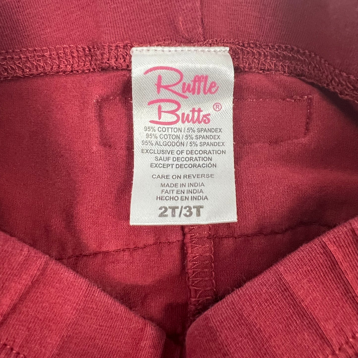 ruffle butts leggings 2/3T