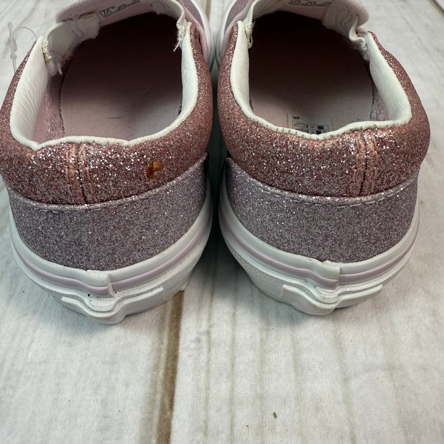 vans classic slip-on glitter shoes 12C