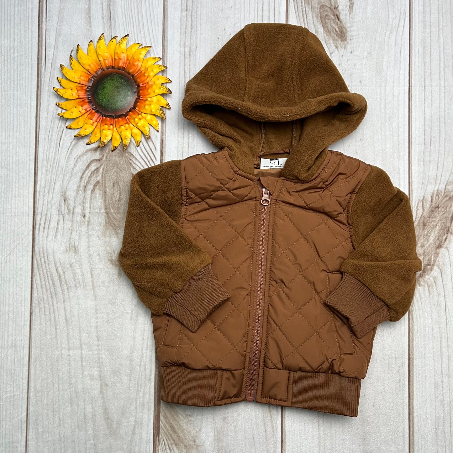 george hats fleece hoodie jacket 6-12M