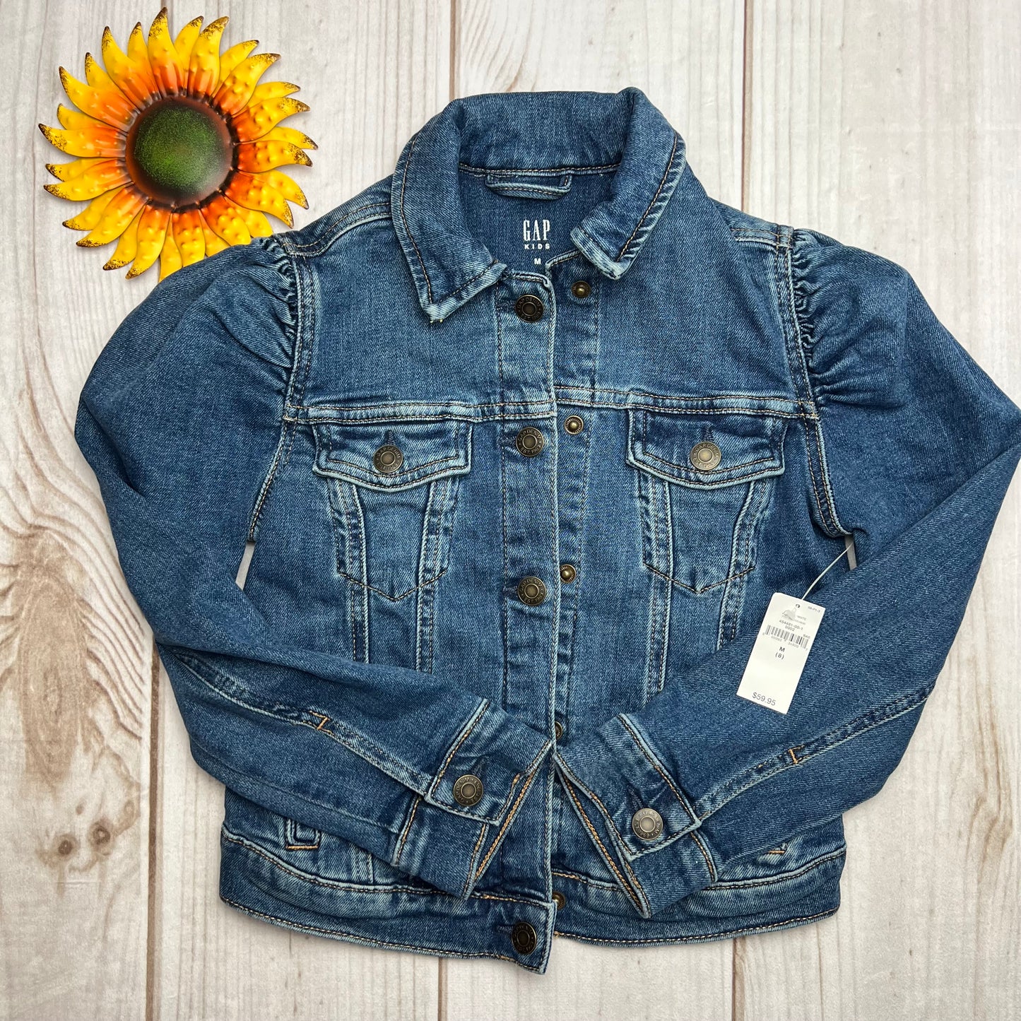 gap kids denim jacket M