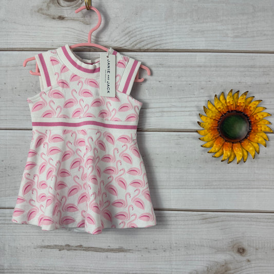 janie and jack flamingo dress 3-6M