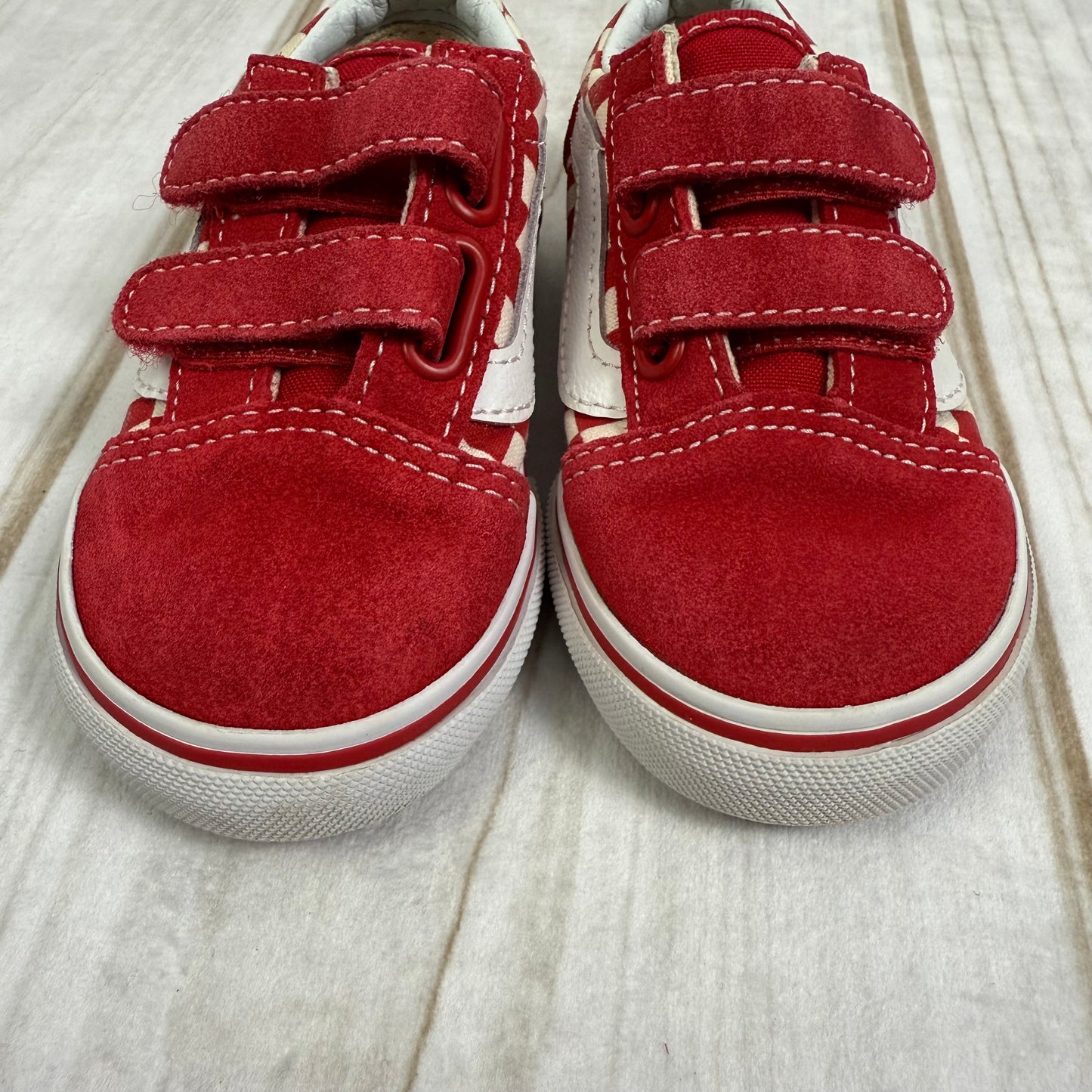 vans old skool red check 6C