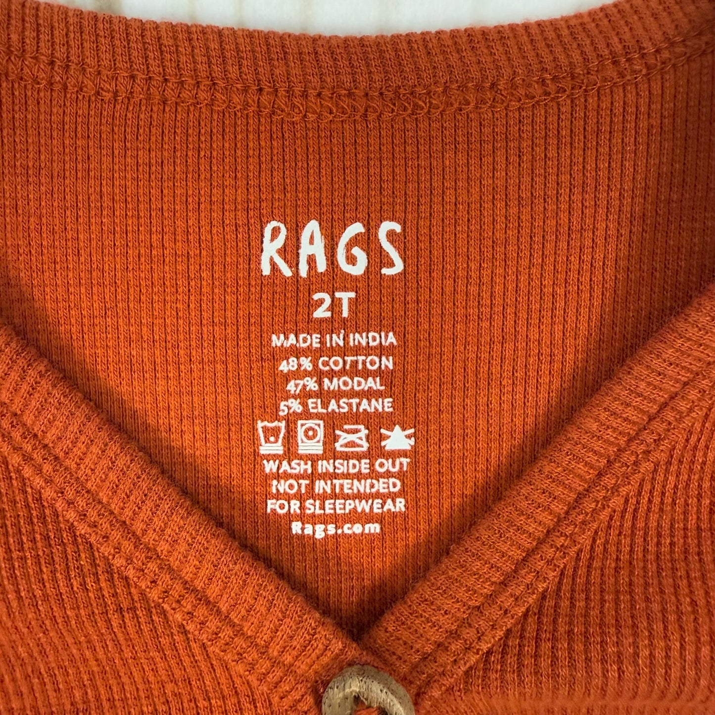 rags essential kids cardigan 2T