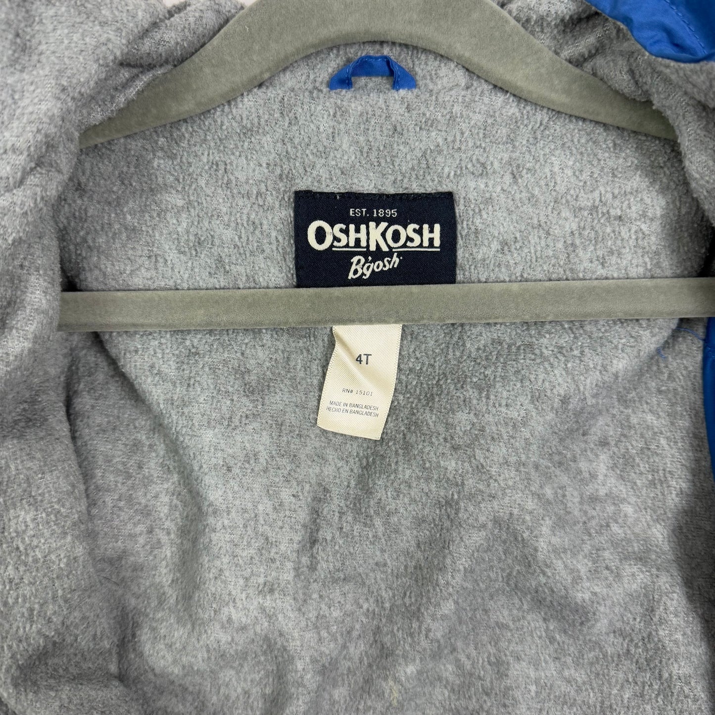 oshkosh lined lightweight jacket 4T