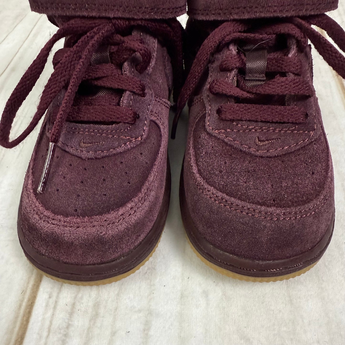 nike air force 1 mid LV8 burgundy suede 8C