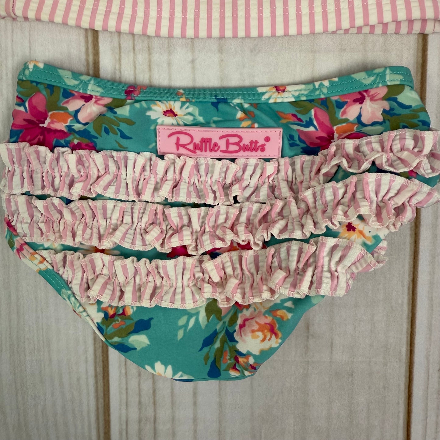 ruffle butts swim set 6-12M