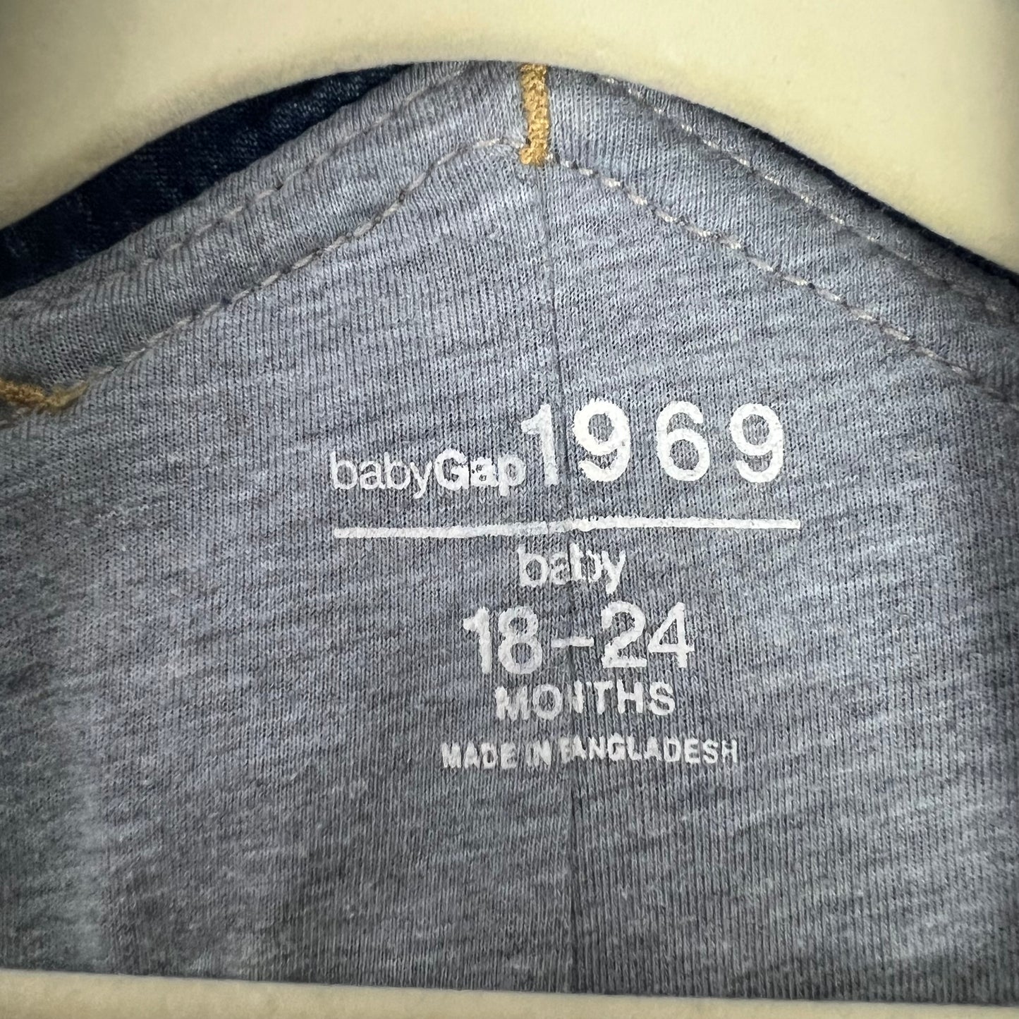 baby gap lined denim overalls 18-24M