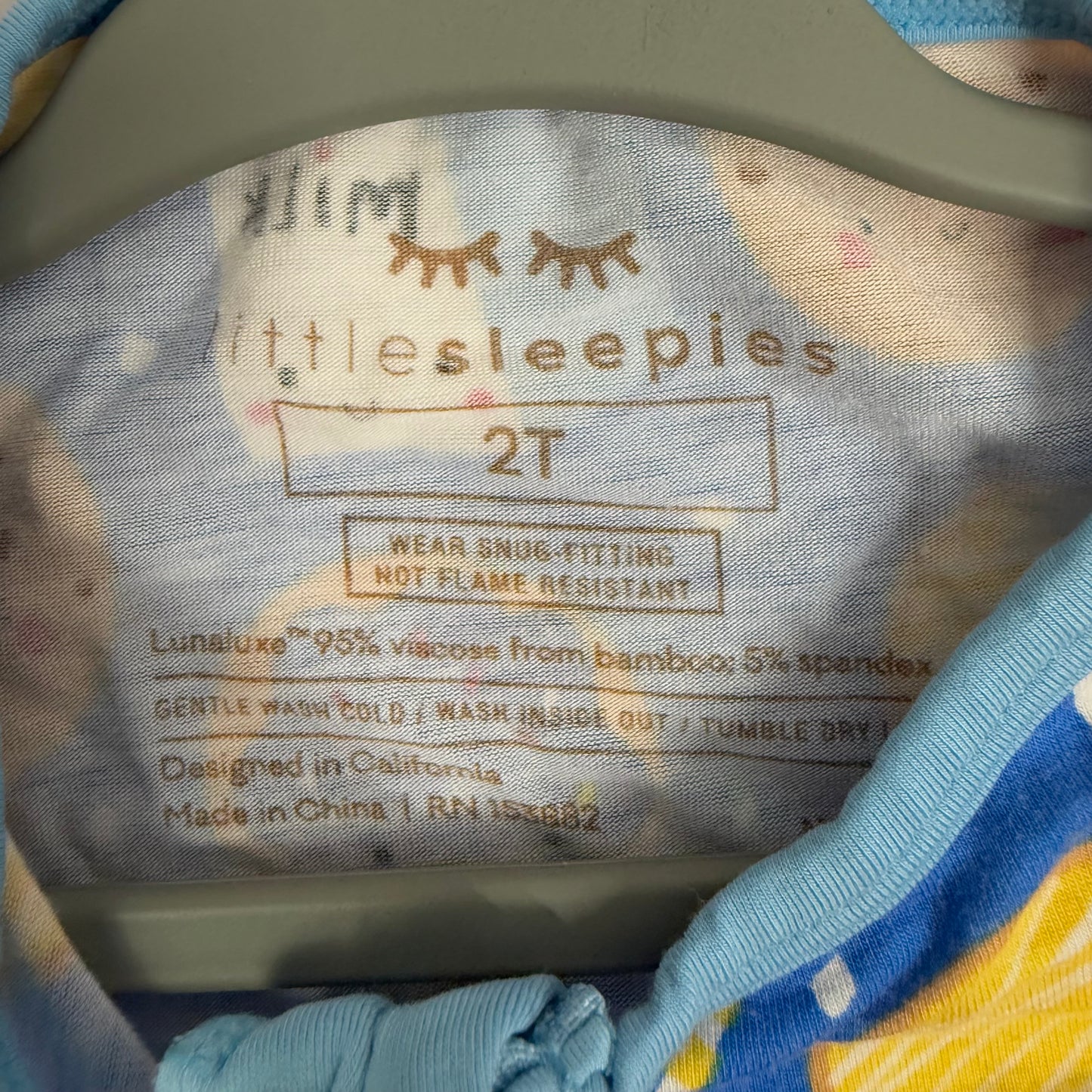 little sleepies convertible zippy 2T