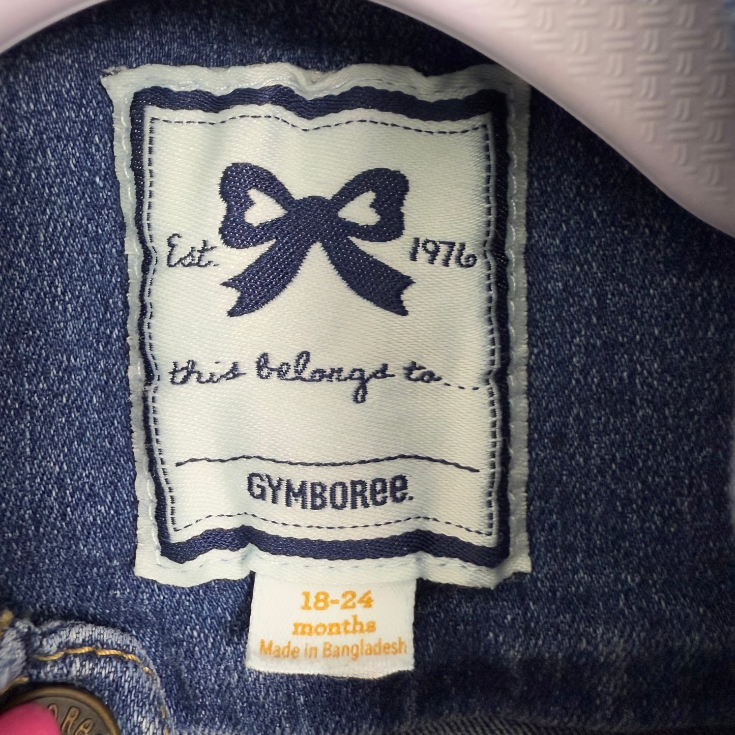 gymboree denim jacket 18-24M