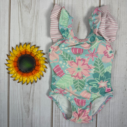 ruffle butts butterfly sleeve one piece 2T