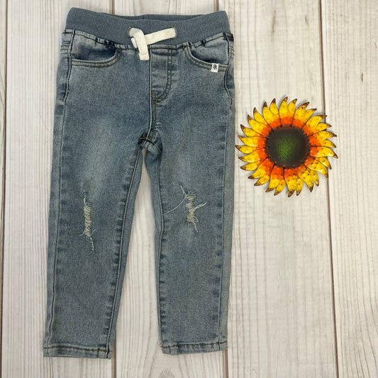 little bum bums distressed skinny jeans 3T