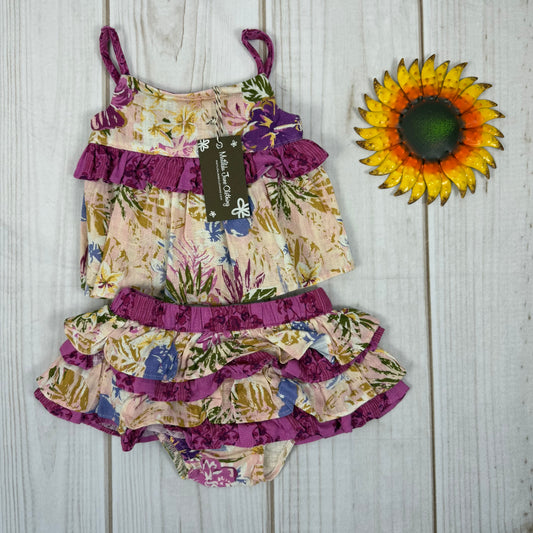 matilda jane enchanted garden hibiscus set 12-18M