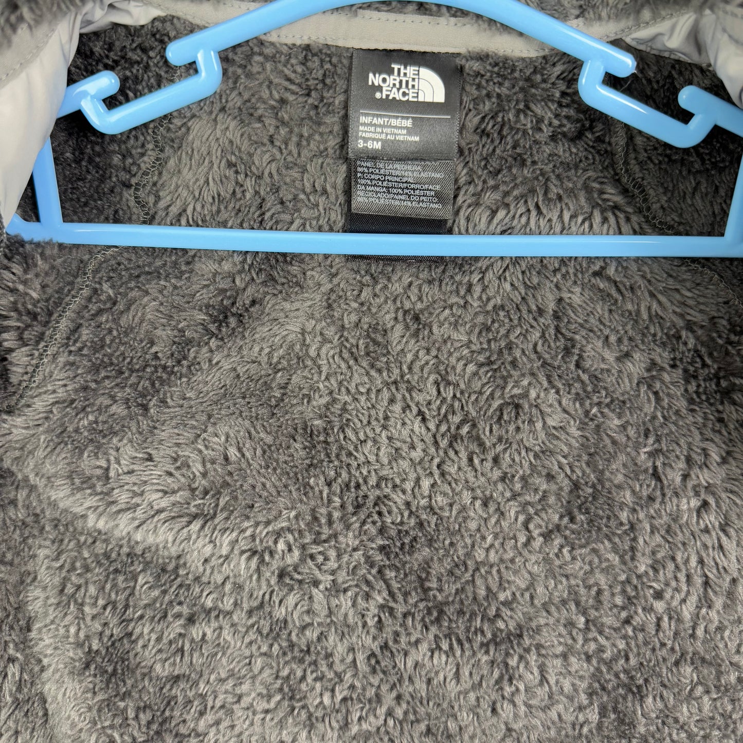 the north face glacier full zip 3-6M