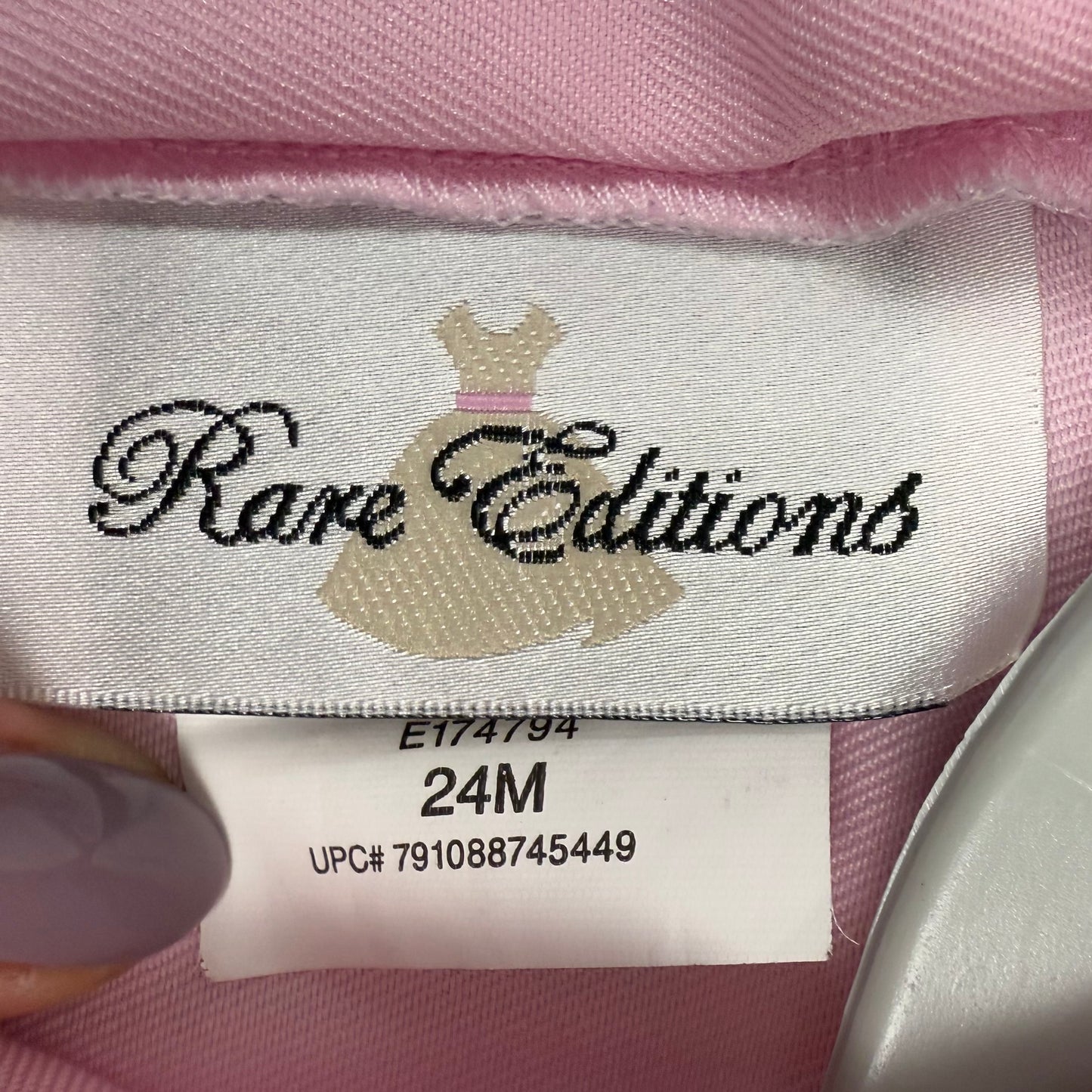 rare editions pink sailor dress 24M