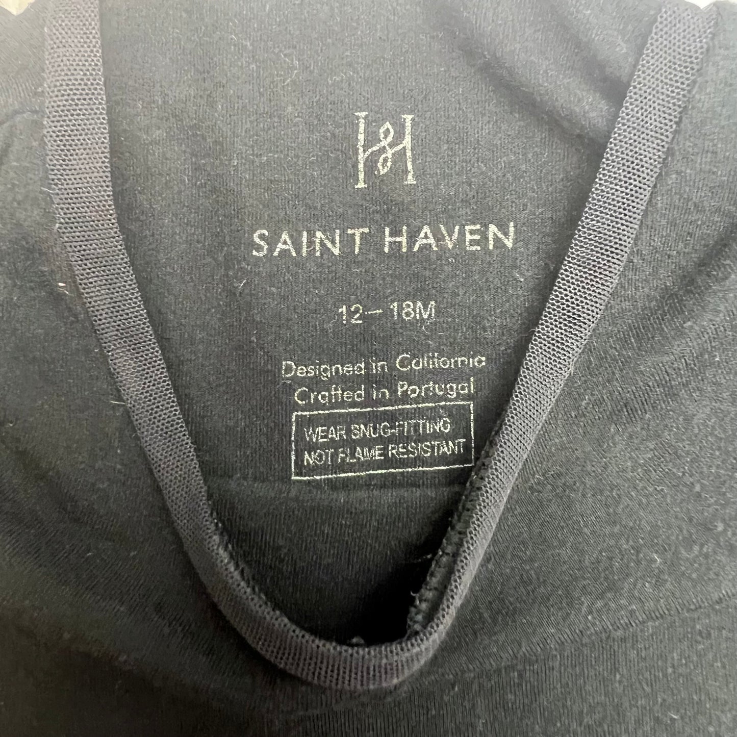 saint haven cry-free onesie with mesh 12-18M