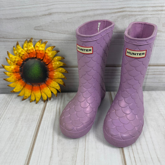 hunter first classics mermaid rain boots 8/9C