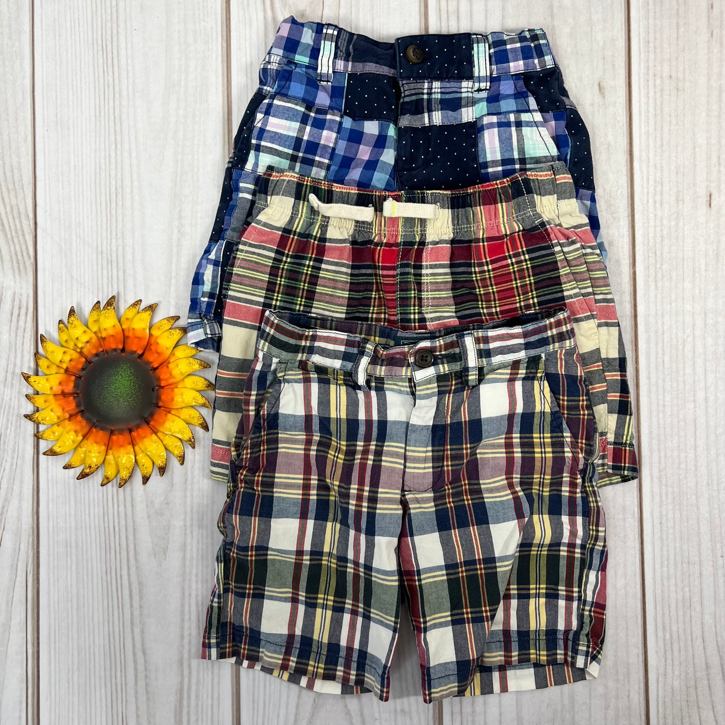 boys plaid shorts 4T