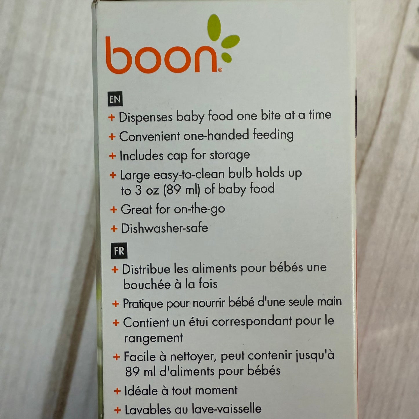 boon squirt baby food dispensing spoon