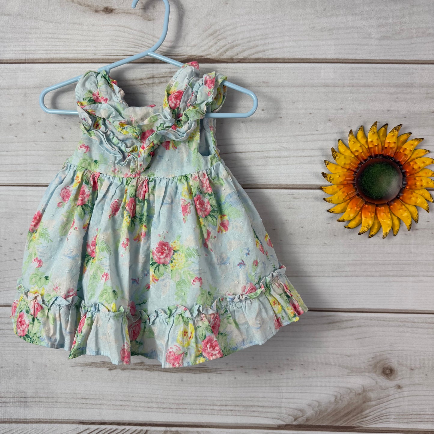 janie and jack floral dress 3-6M