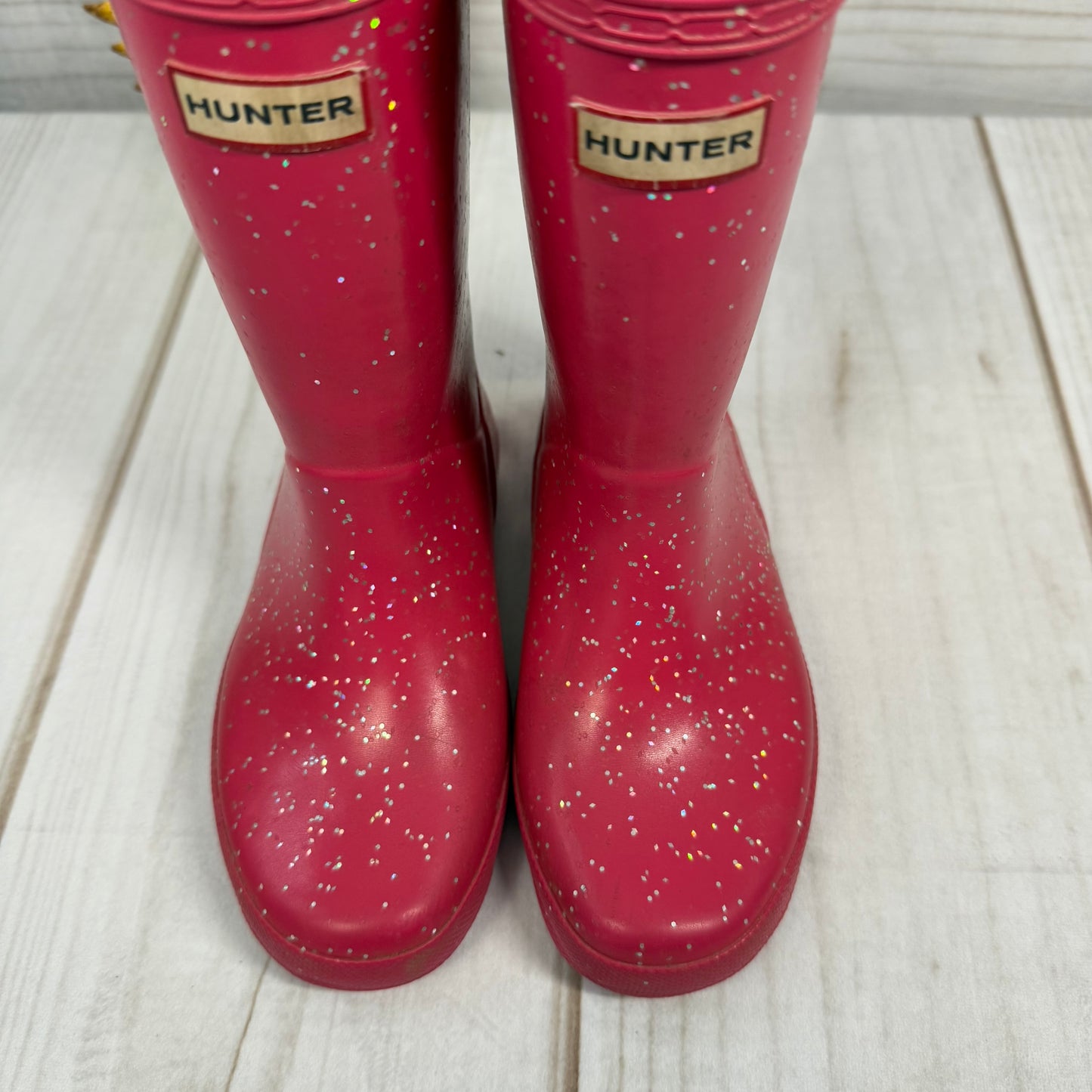 hunter kids first classic glitter rain boots 13C/1Y