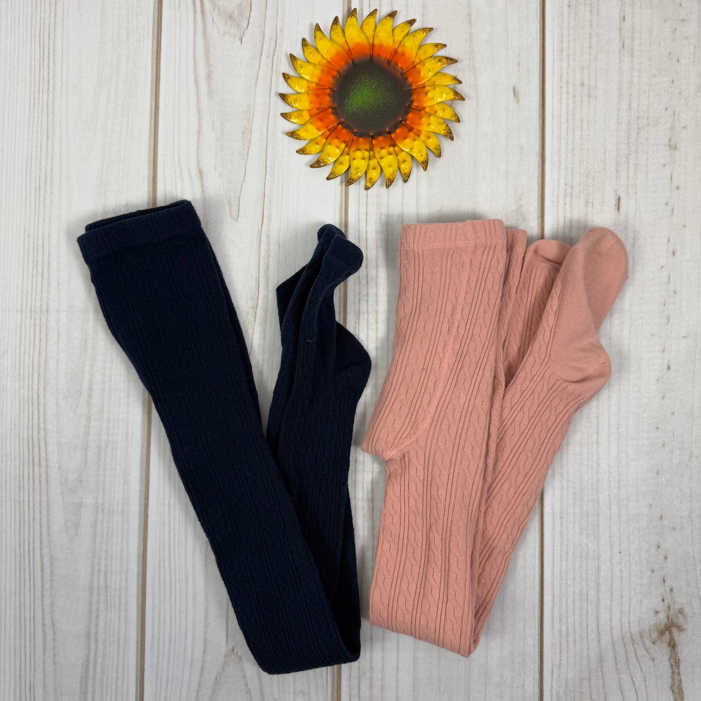 little stocking co cable knit tights 7/8