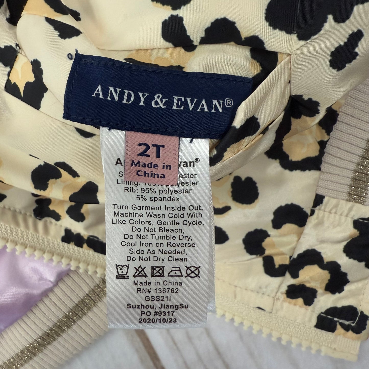 andy & evan reversible jacket 2T