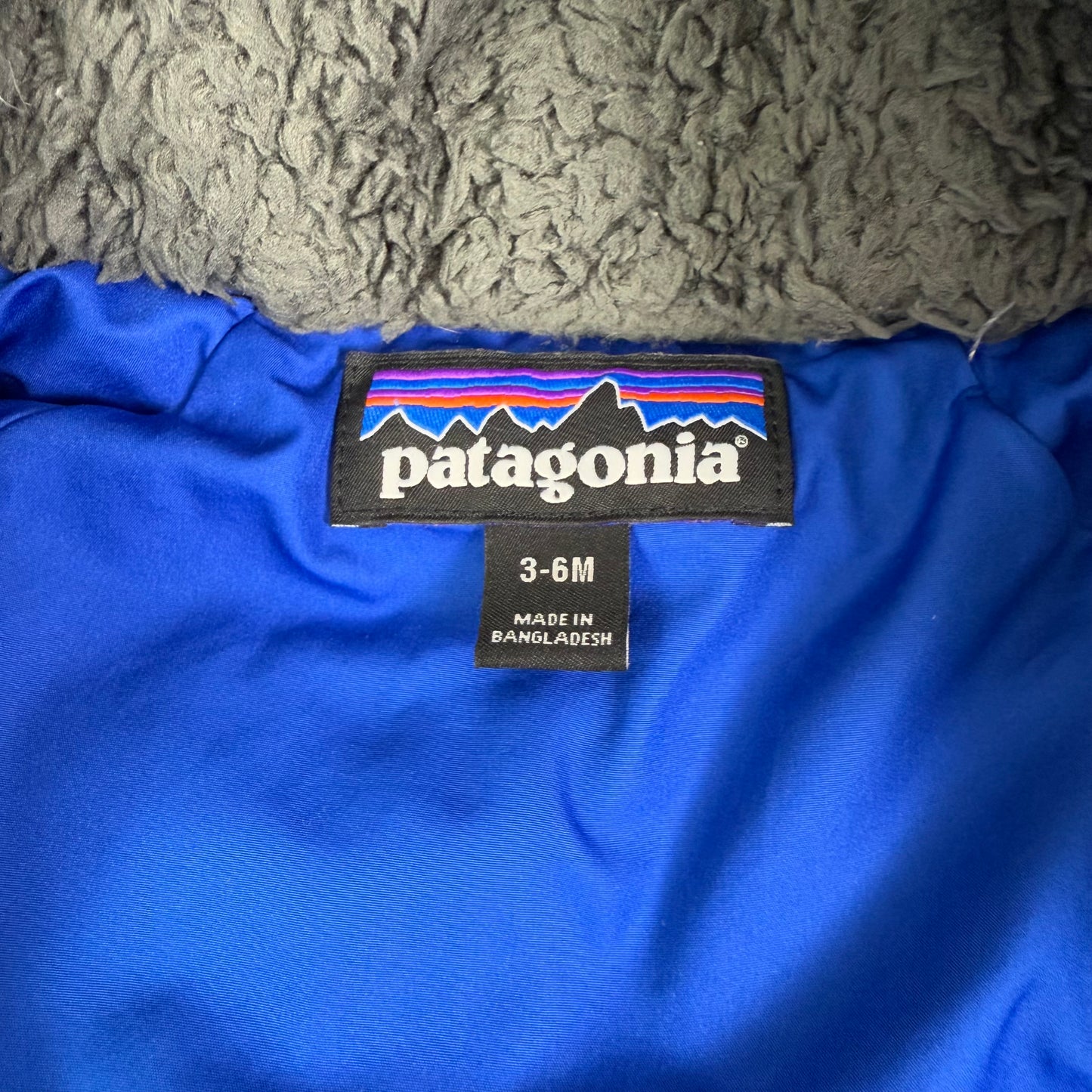 patagonia hi loft down sweater bunting 3-6M