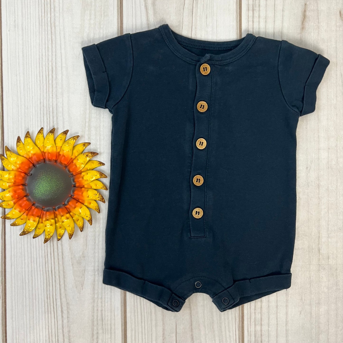 city mouse short sleeve romper 6-9M