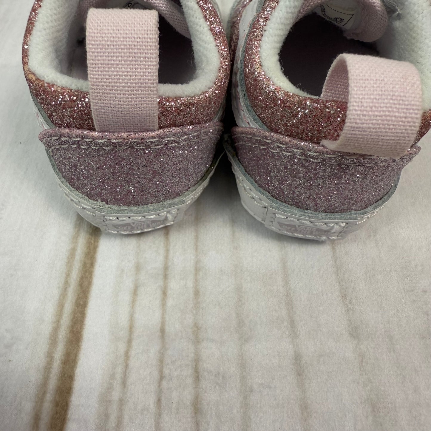 vans infant glitter slip-on crib shoe 1C