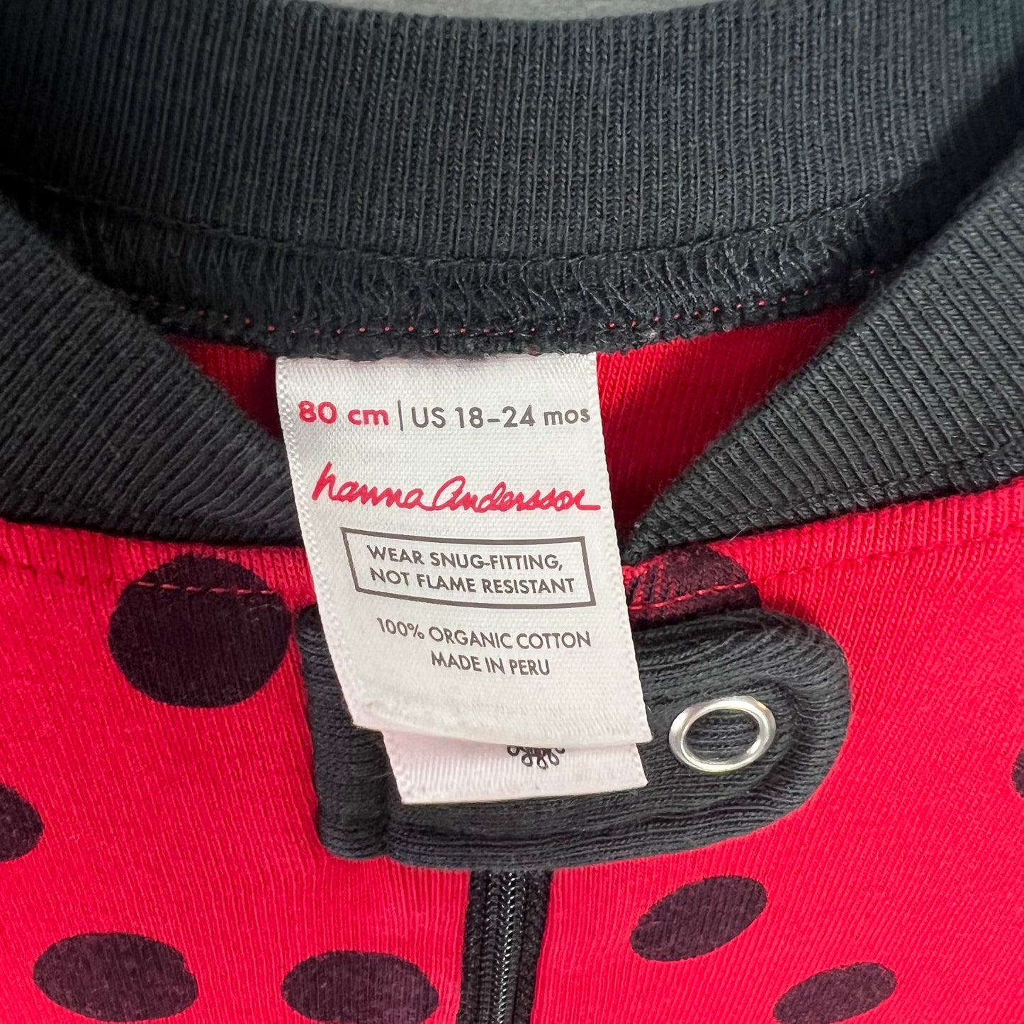 hanna andersson zip pajamas 18-24M