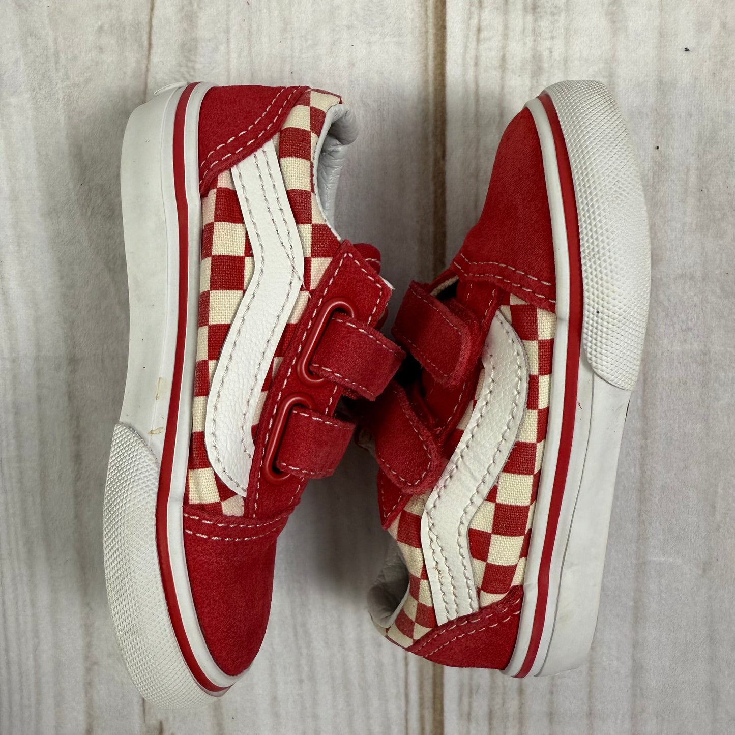 vans old skool red check 6C