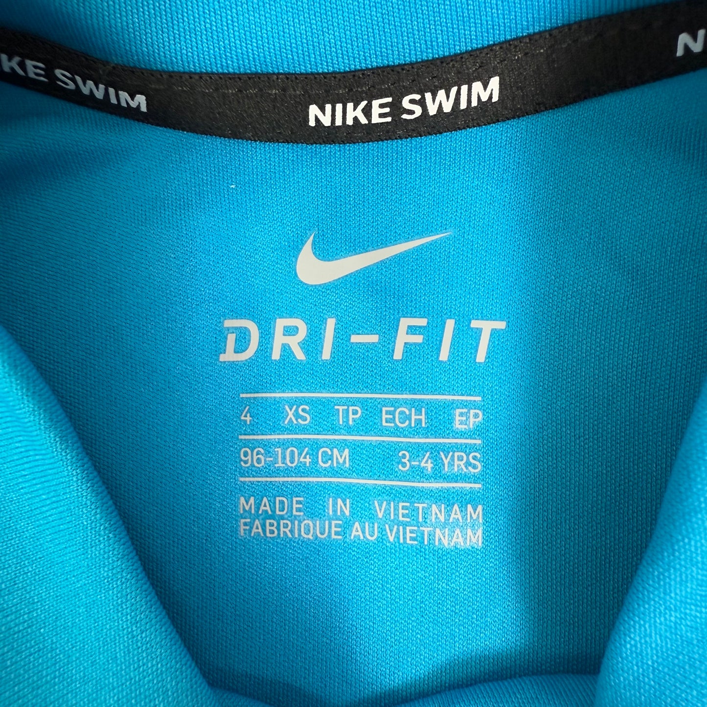 nike hydro rashguard XS 3/4T