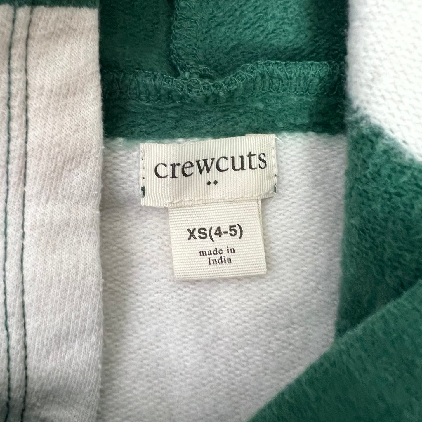 crewcuts 1/4 hooded pullover XS