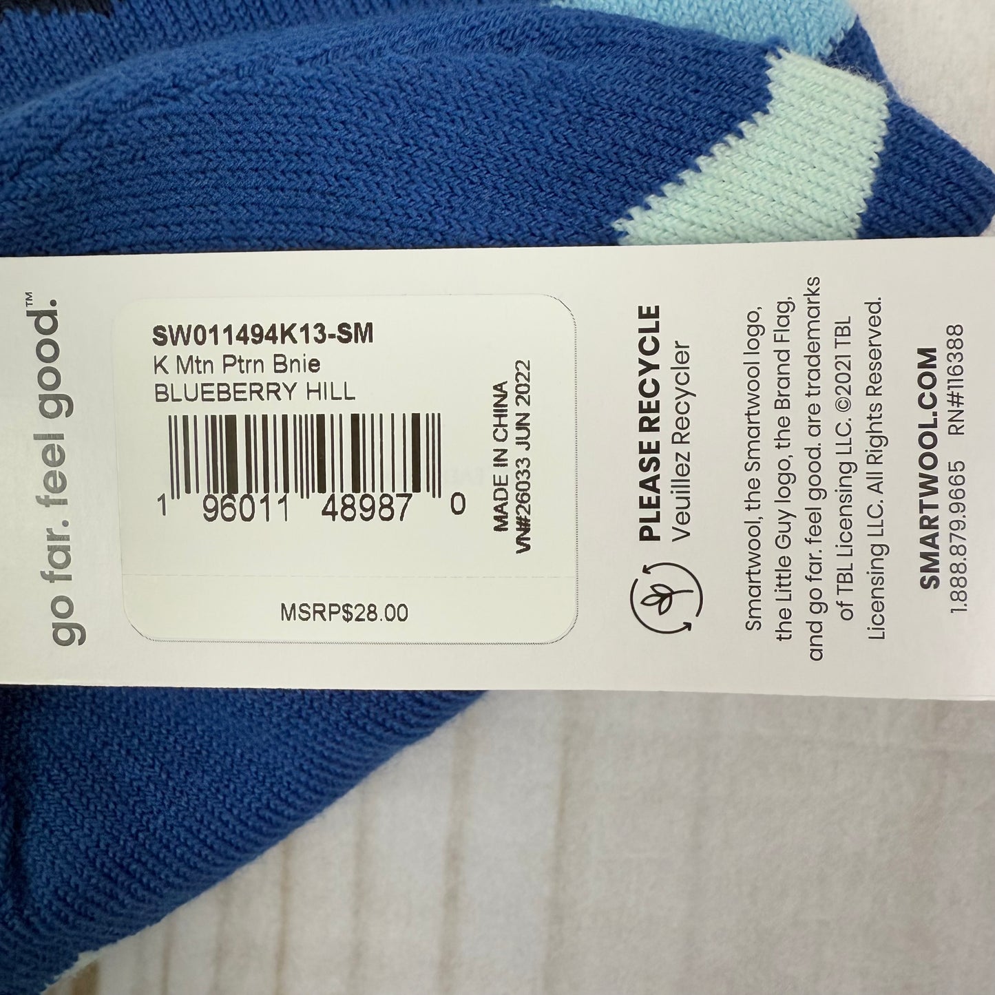 smartwool mountain beanie S/M