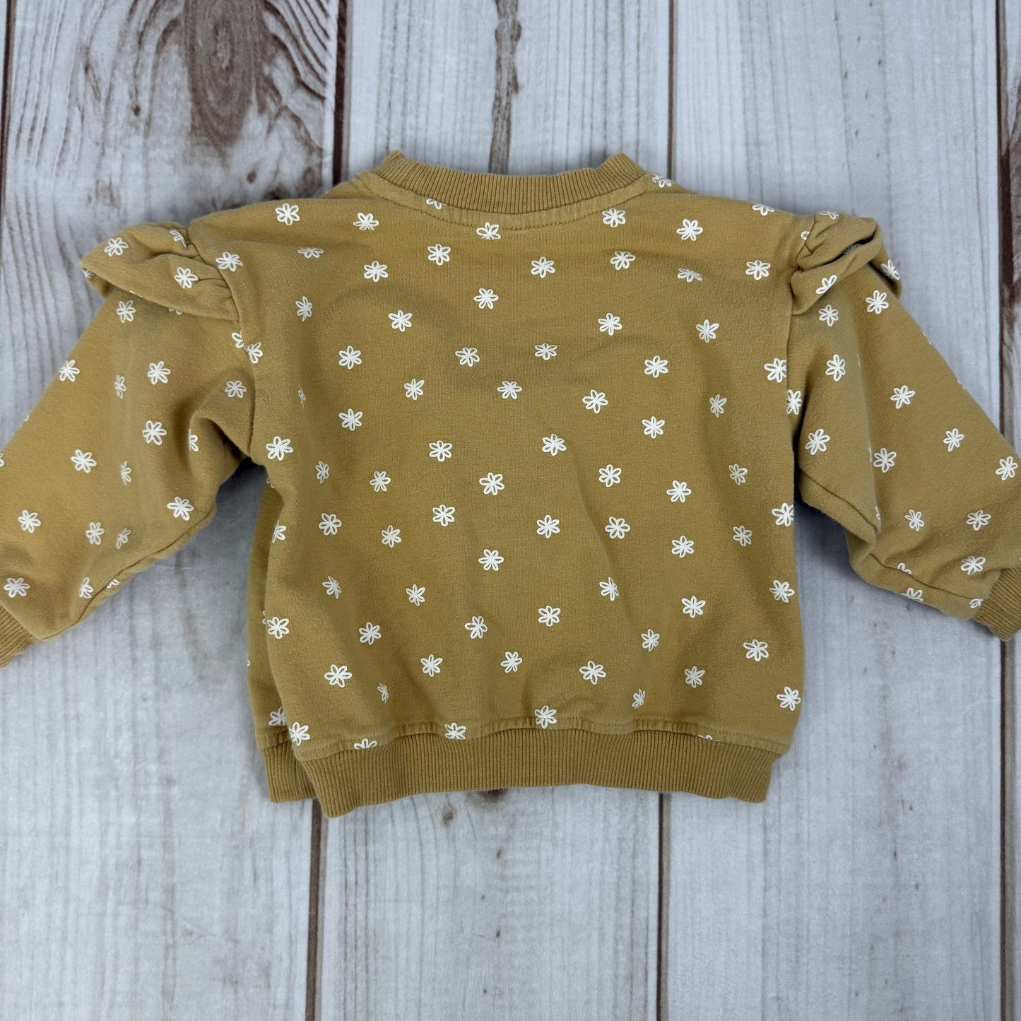 quincy mae ruffle fleece sweatsuit 12-18M