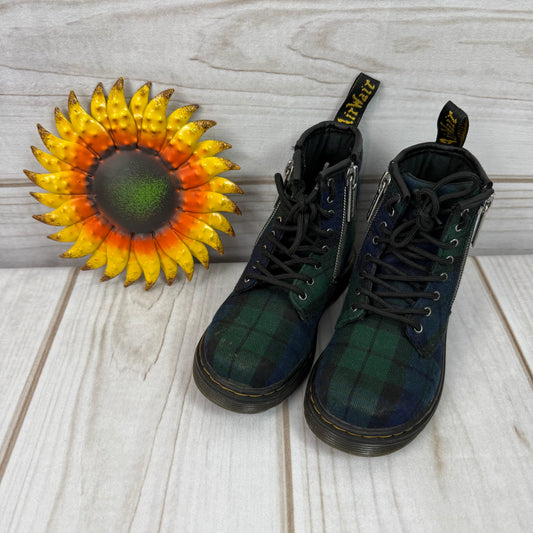 dr. martens 1460 zip tartan boot 10C