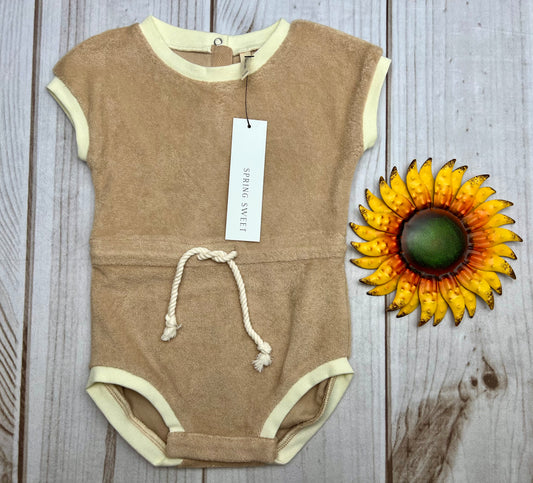 quincy mae terry retro romper 6-12M