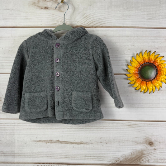 monica + andy sherpa teddy cardigan 12-18M