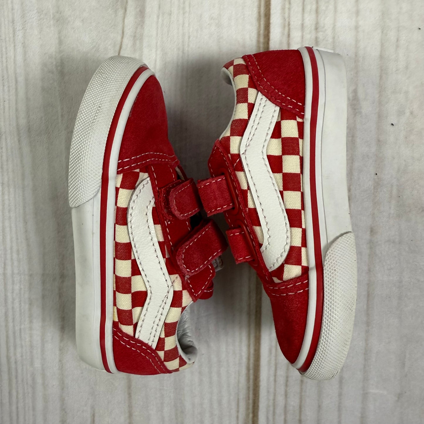 vans old skool red check 6C