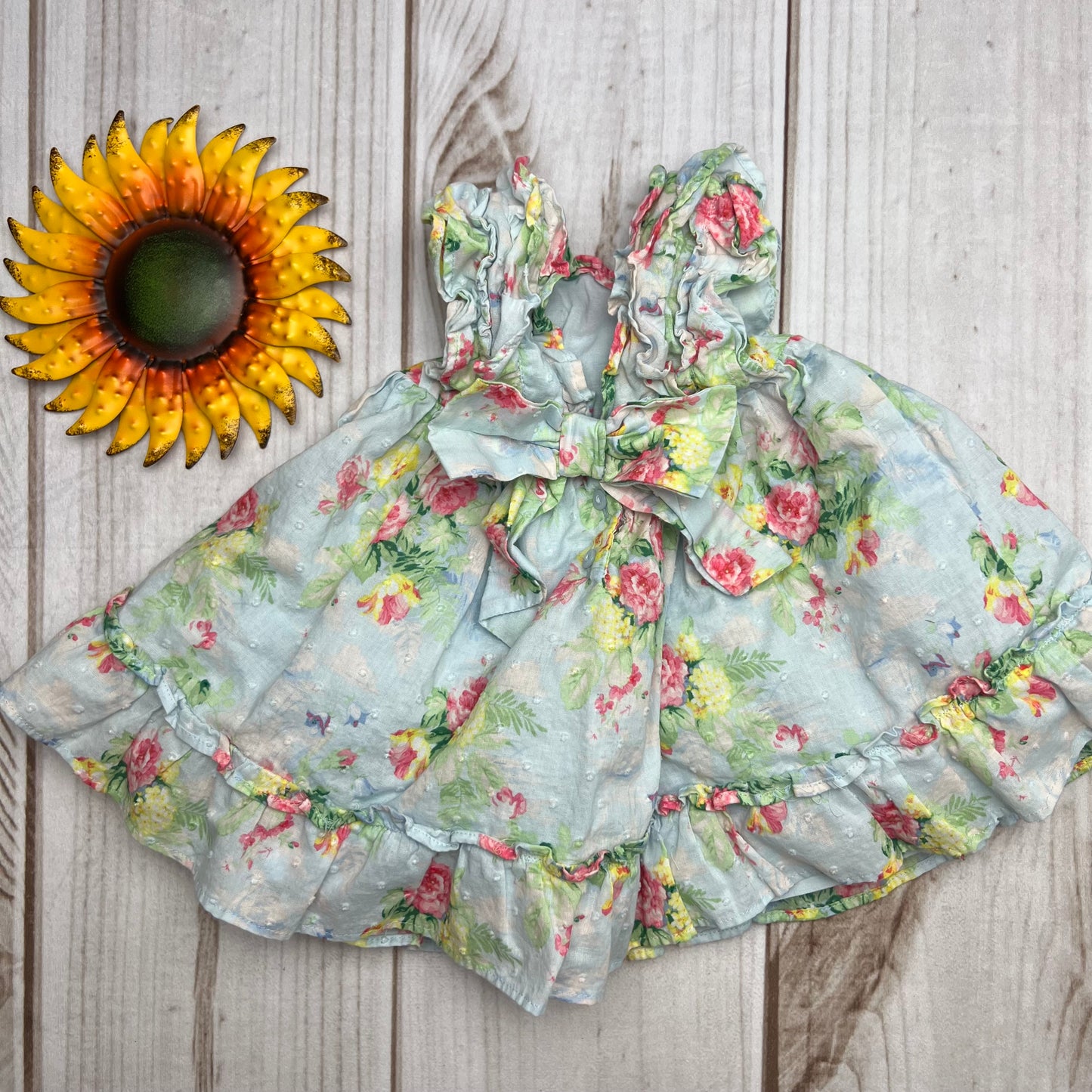 janie and jack floral dress 3-6M