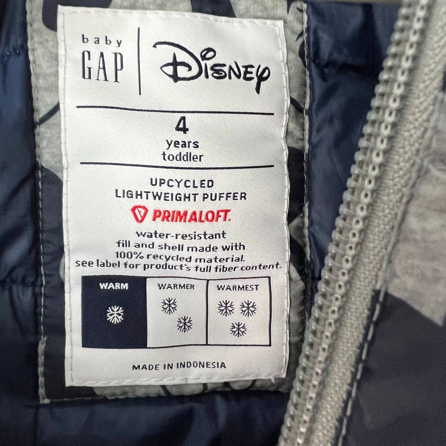 gap kids x disney mickey lightweight puffer 4