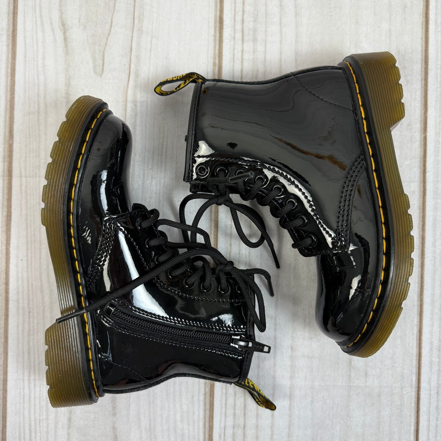 dr. martens toddler 1460 patent boots 12C