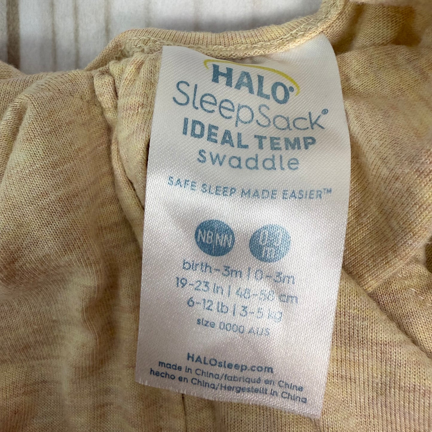 halo ideal temp swaddle NB