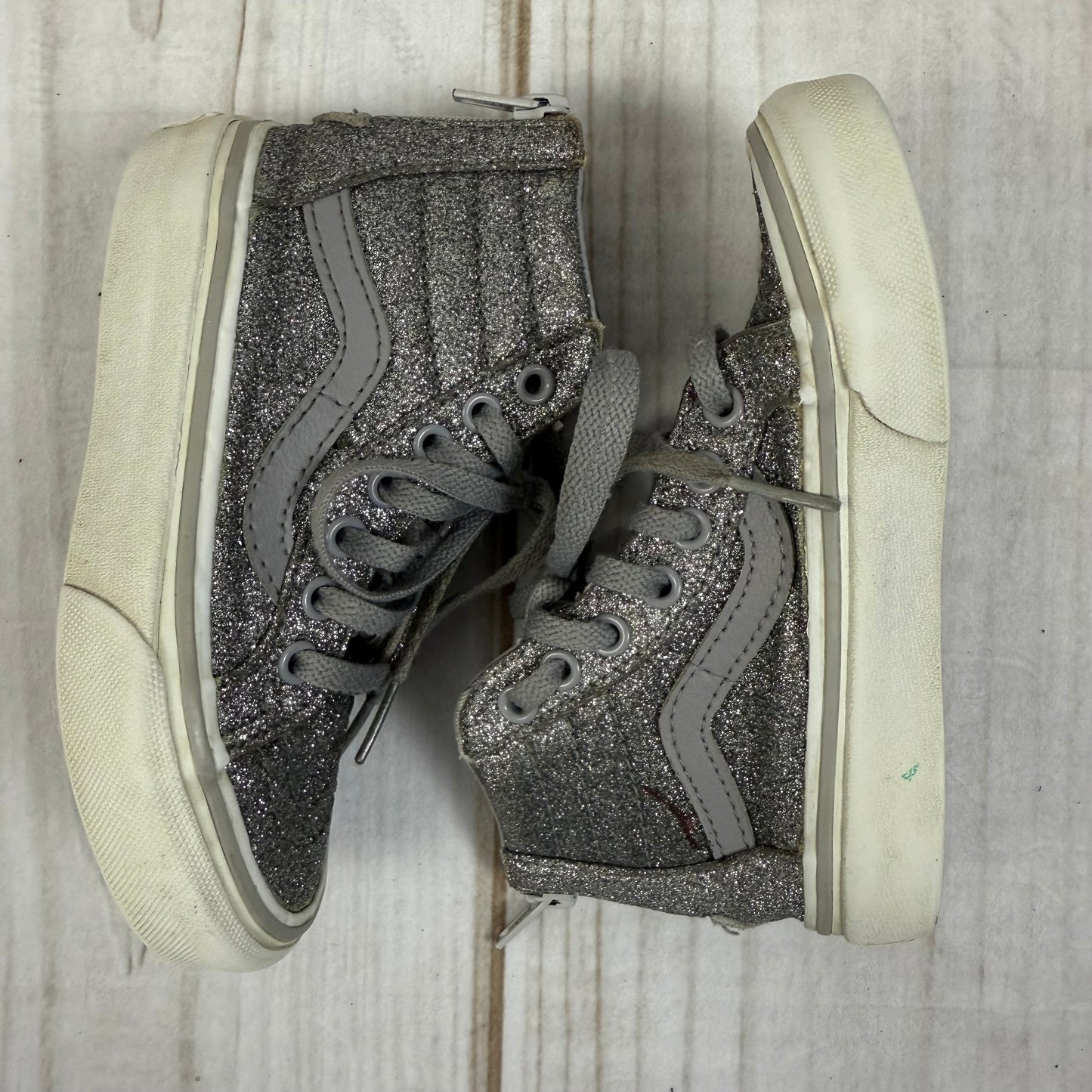 vans glitter sk8 hi zip 10.5C