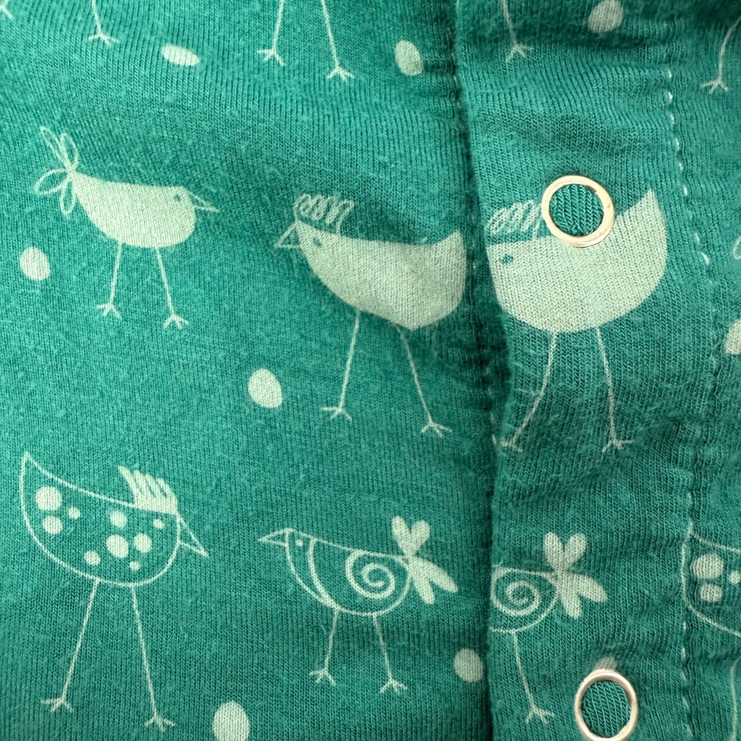 kickee ivy chickens baby coverall NB
