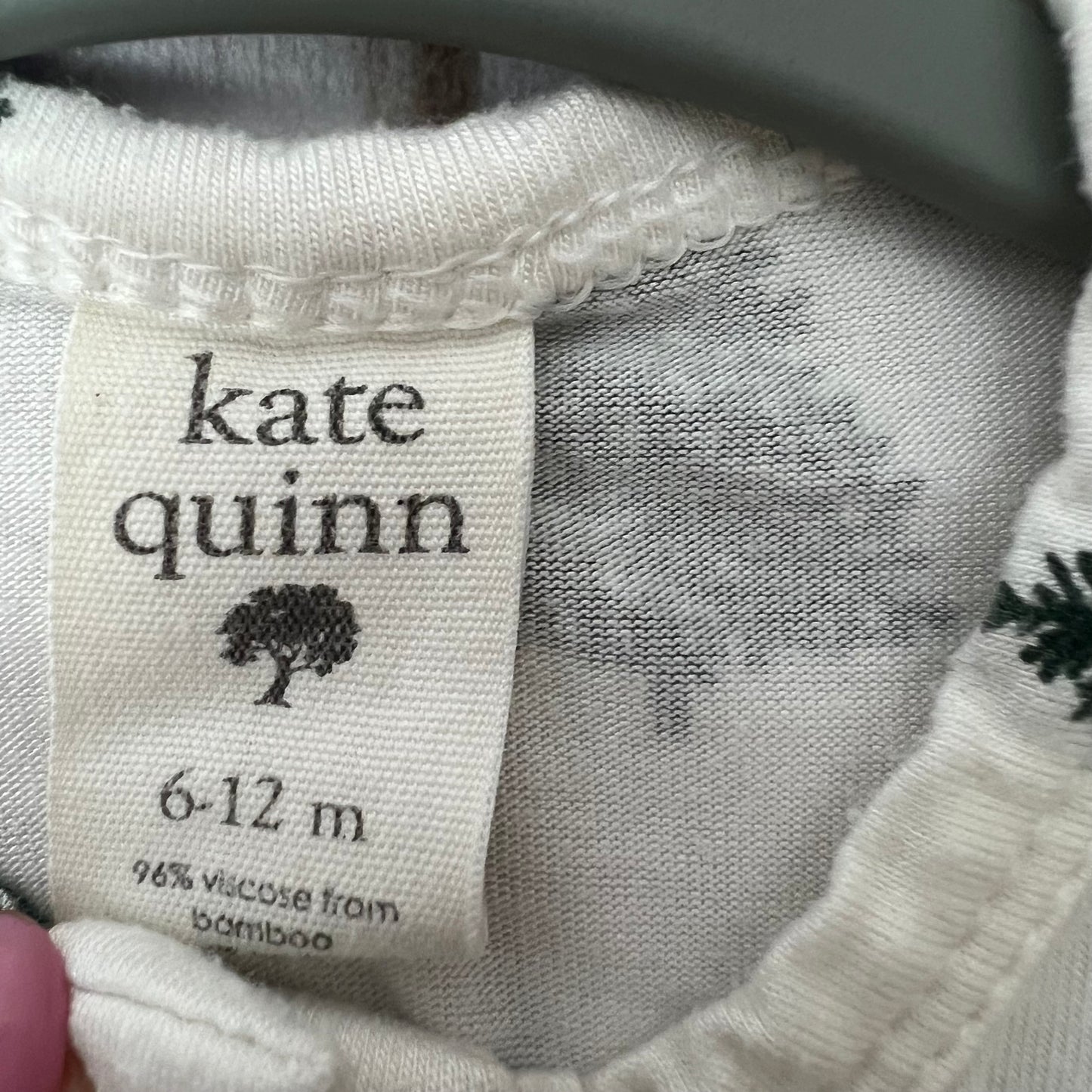 kate quinn bamboo pine tree romper 6-12M