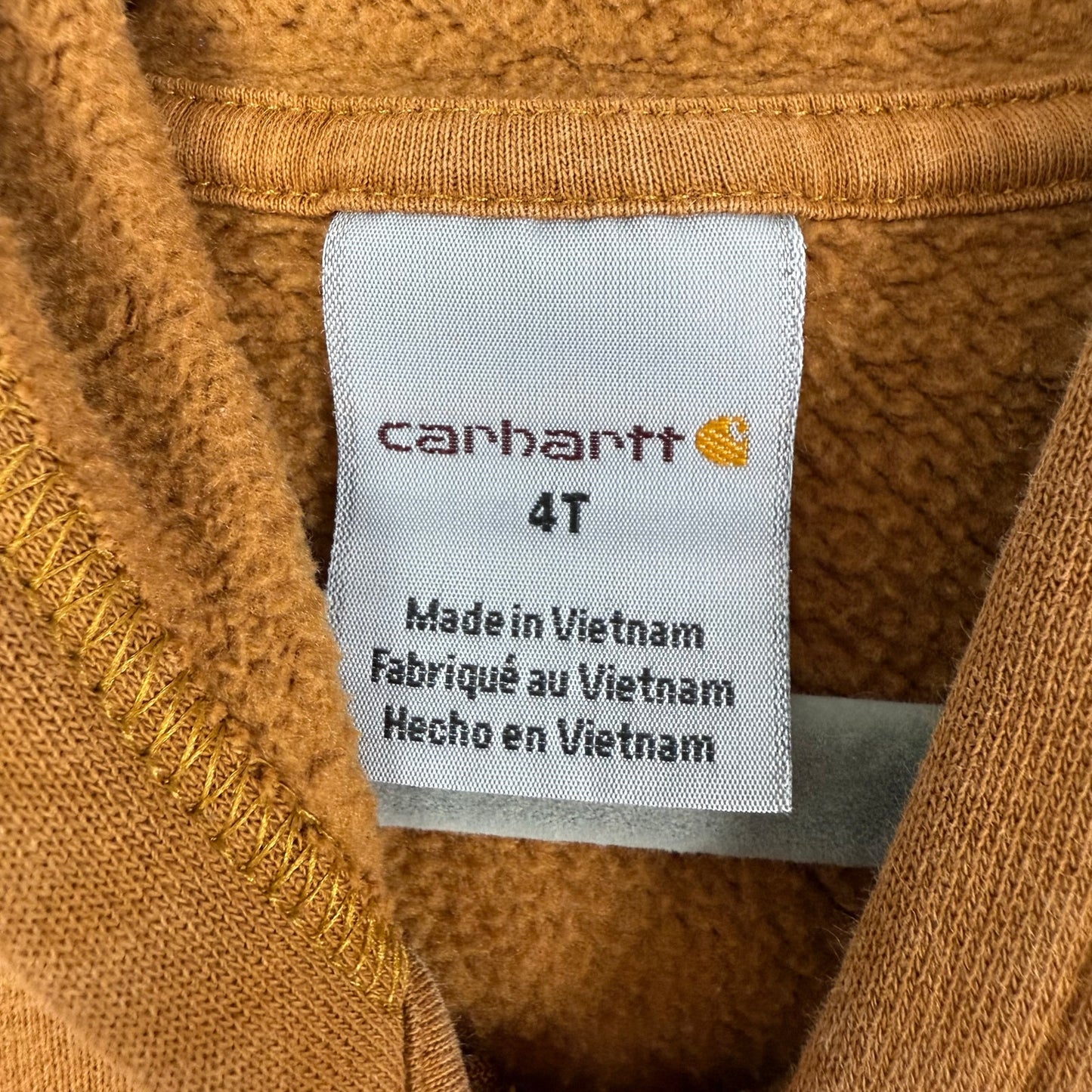 carhartt kids full-zip sweatshirt 4T