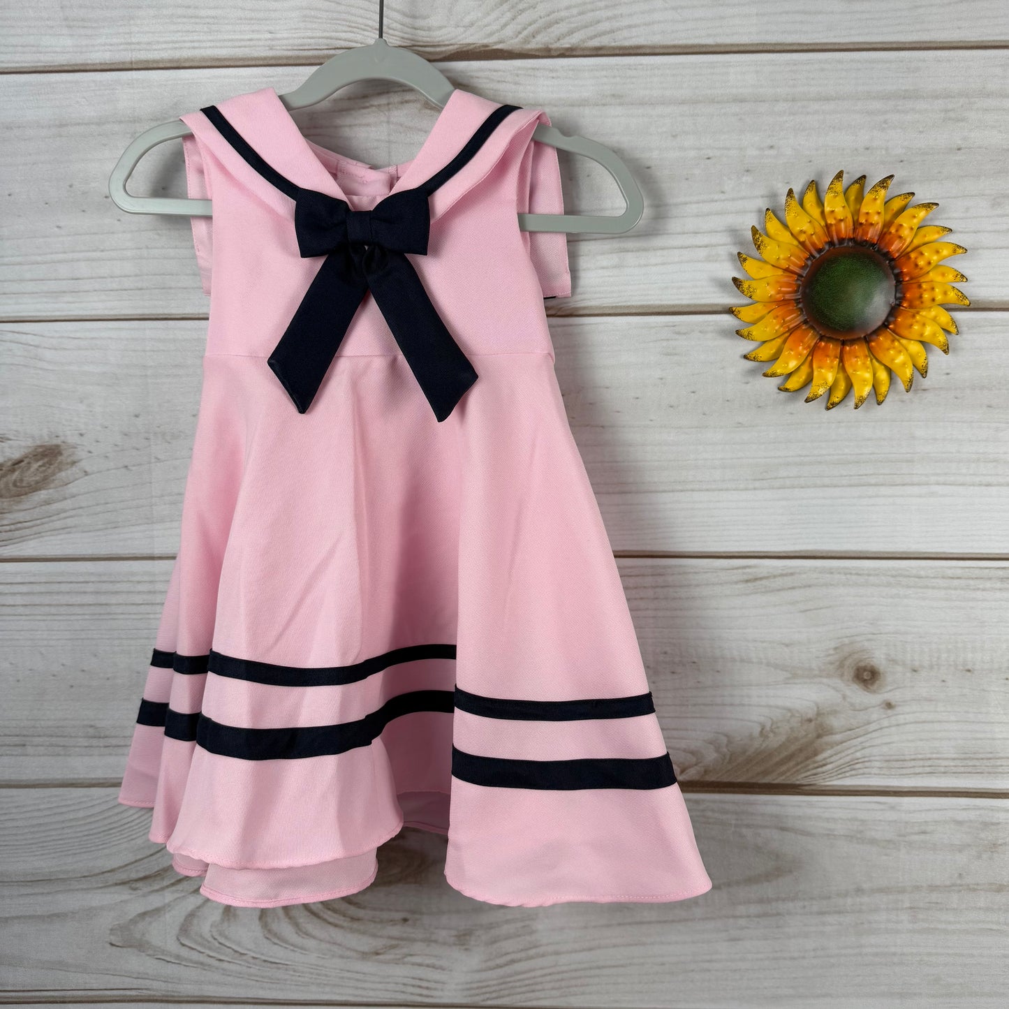 rare editions pink sailor dress 24M